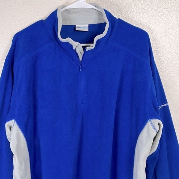Columbia Royal Blue Half Zip Sweater Size: XXL - Picture 2 of 9